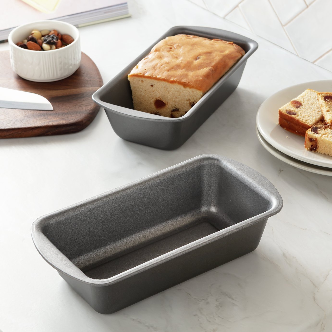 Argos Home 2 Piece Steel Loaf Tin 