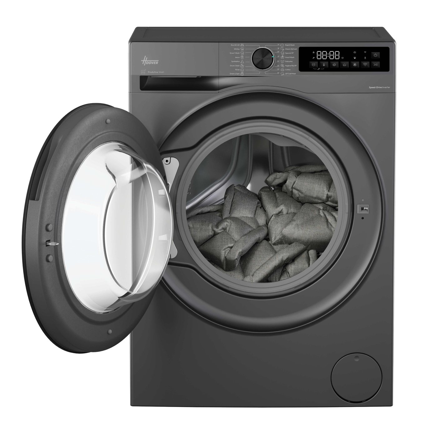 Hoover HBR 49SBL8G80 9KG 1400 Spin Washing Machine - Graphite