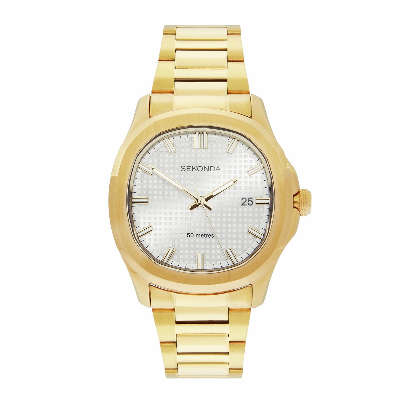 Sekonda Octaire Gold Plated Stainless Steel Bracelet Watch