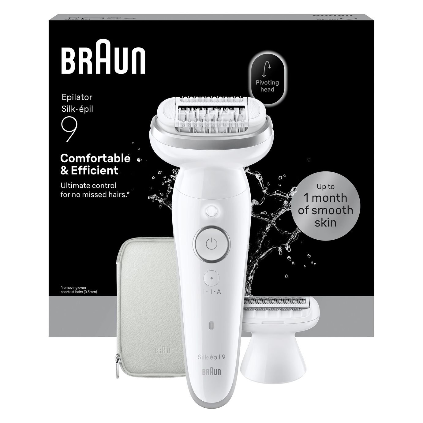 Braun 9-030 Silver Wet & Dry Epilator