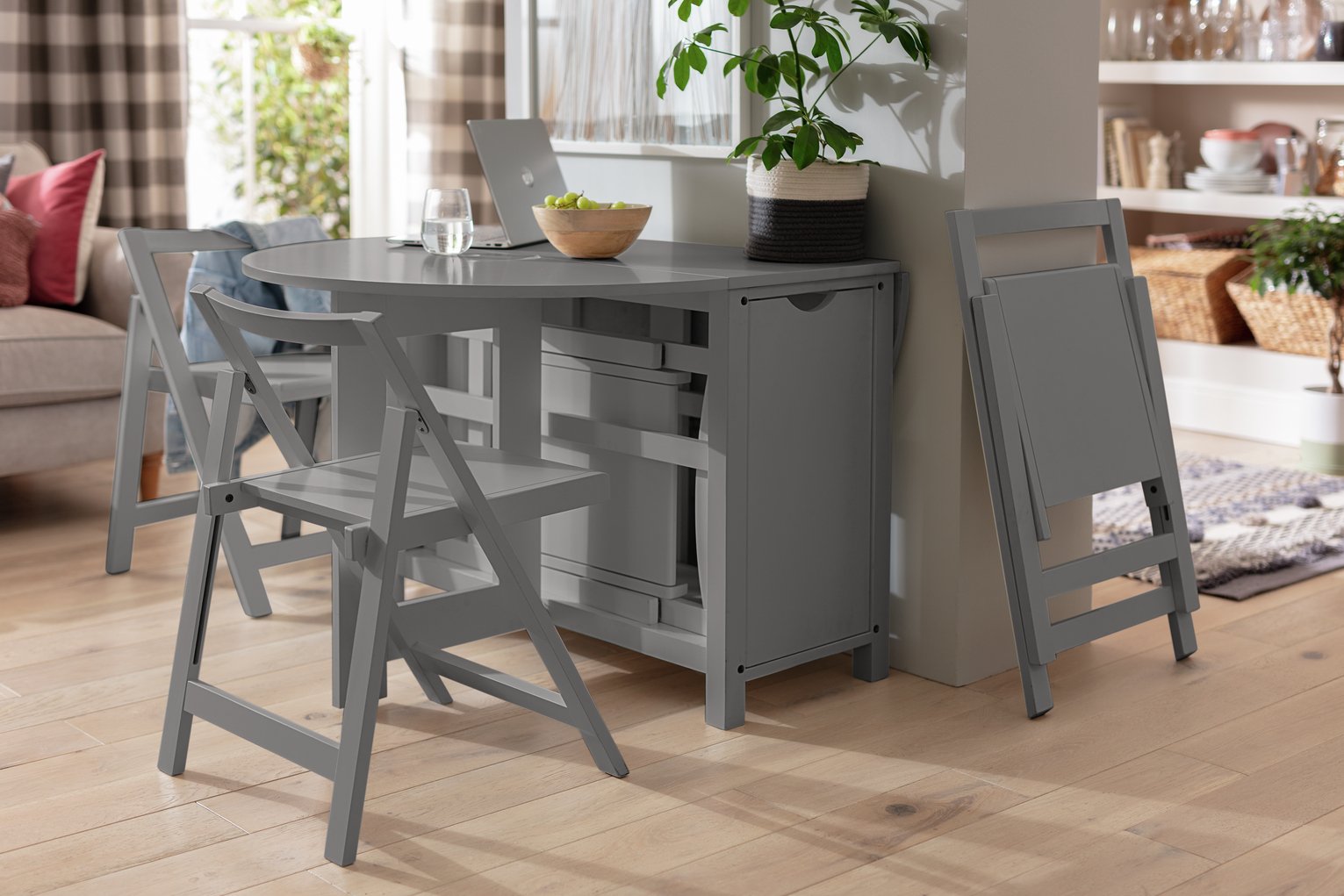 Argos Home Butterfly Extending Dining Table & 4 Chairs