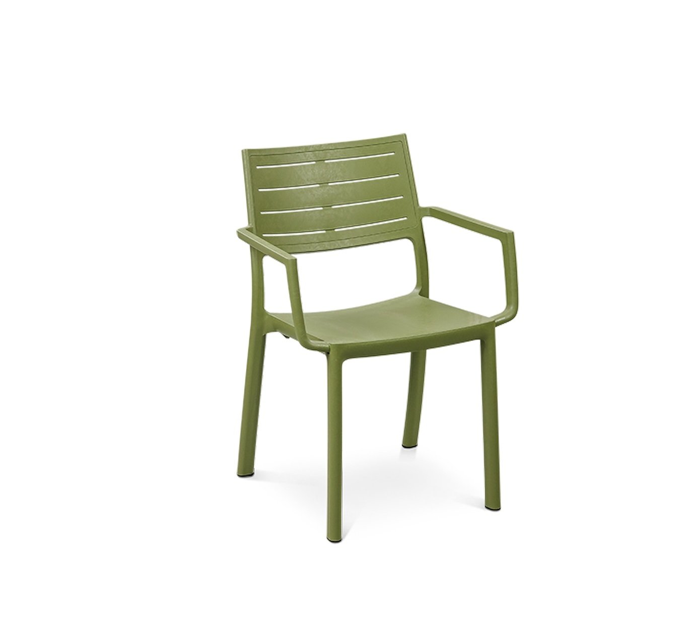 Keter Metaline Set of 6 Stacking Resin Chair - Green