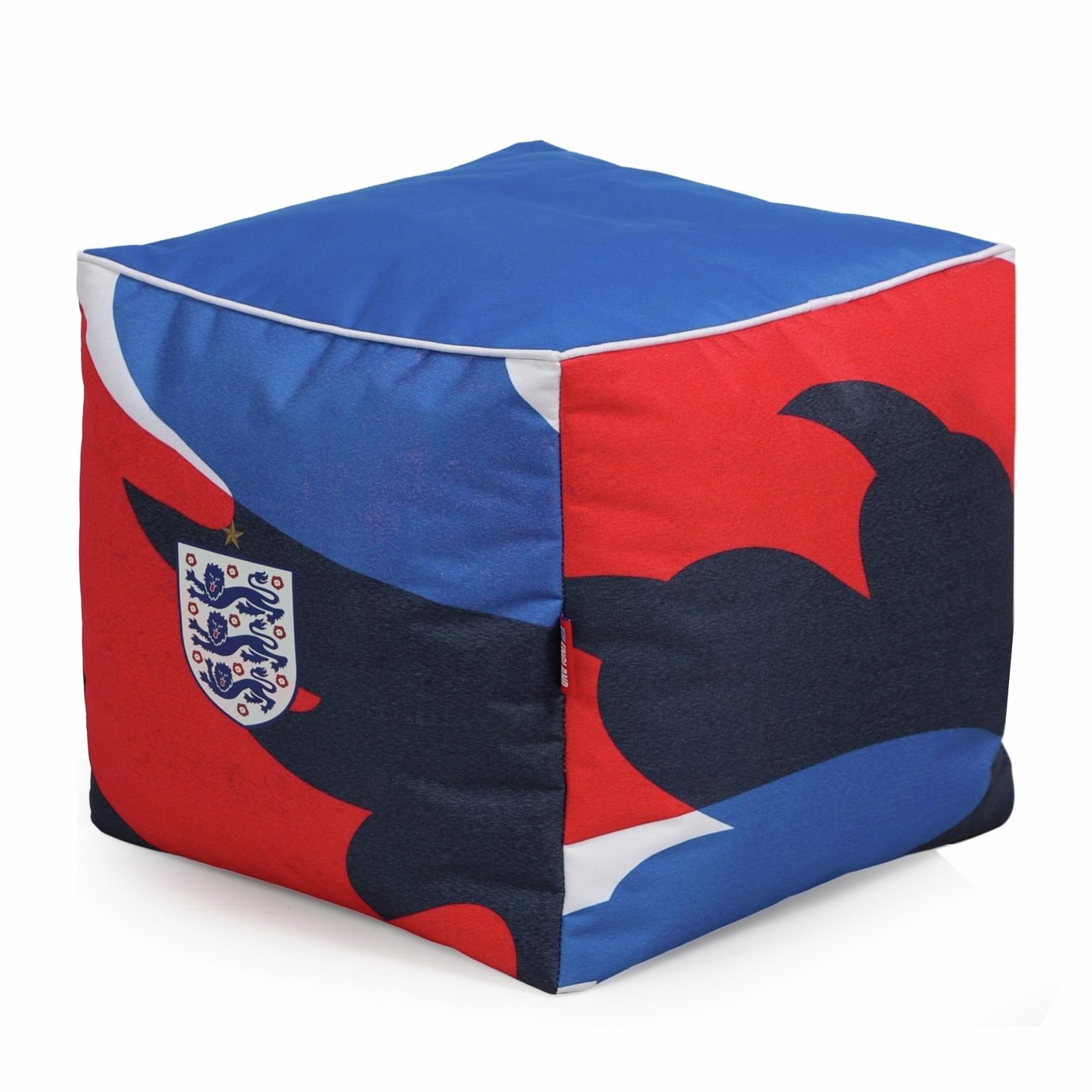 Kaikoo Kids FA England Cube Bean Bag - Blue & Red