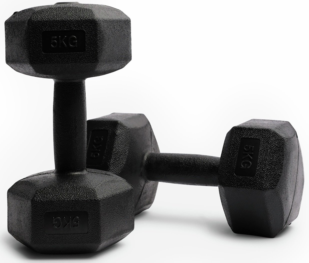 Northern Plastic Hex Dumbbells Set - 2 x 5Kg