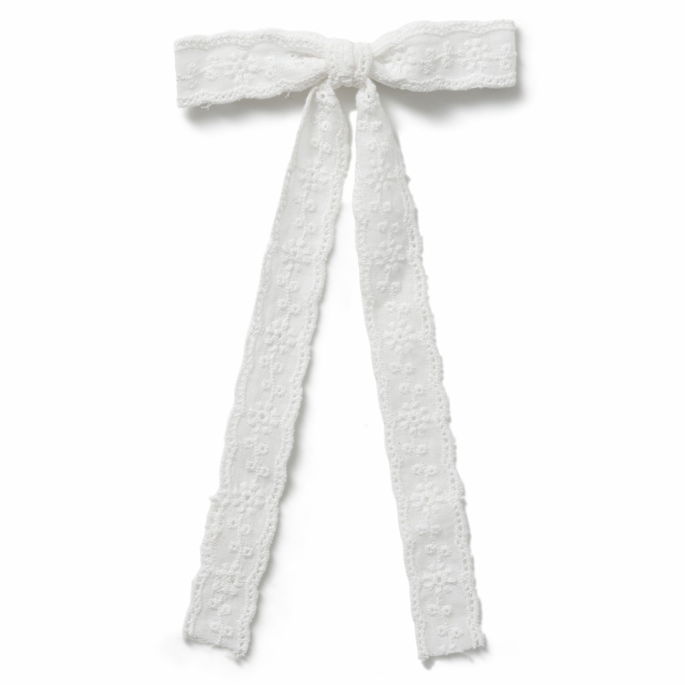 Flitzy White Bow Hairclip