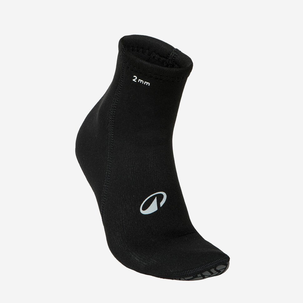 Decathlon Diving Foot Pockets 2mm - Black