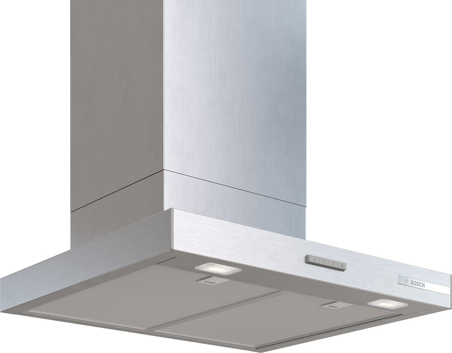 Bosch Series 4 DWB65CC30B 60cm Glass Cooker Hood - Stainless Steel