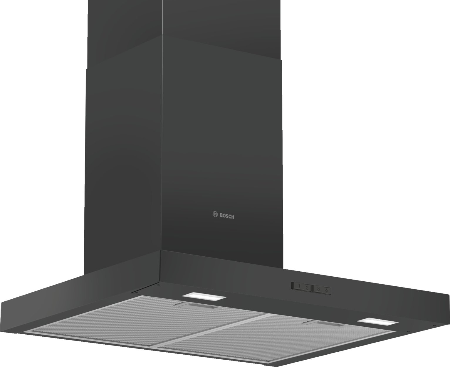 Bosch Series 2 DWB66BC60B 60cm Glass Cooker Hood - Stainless Steel