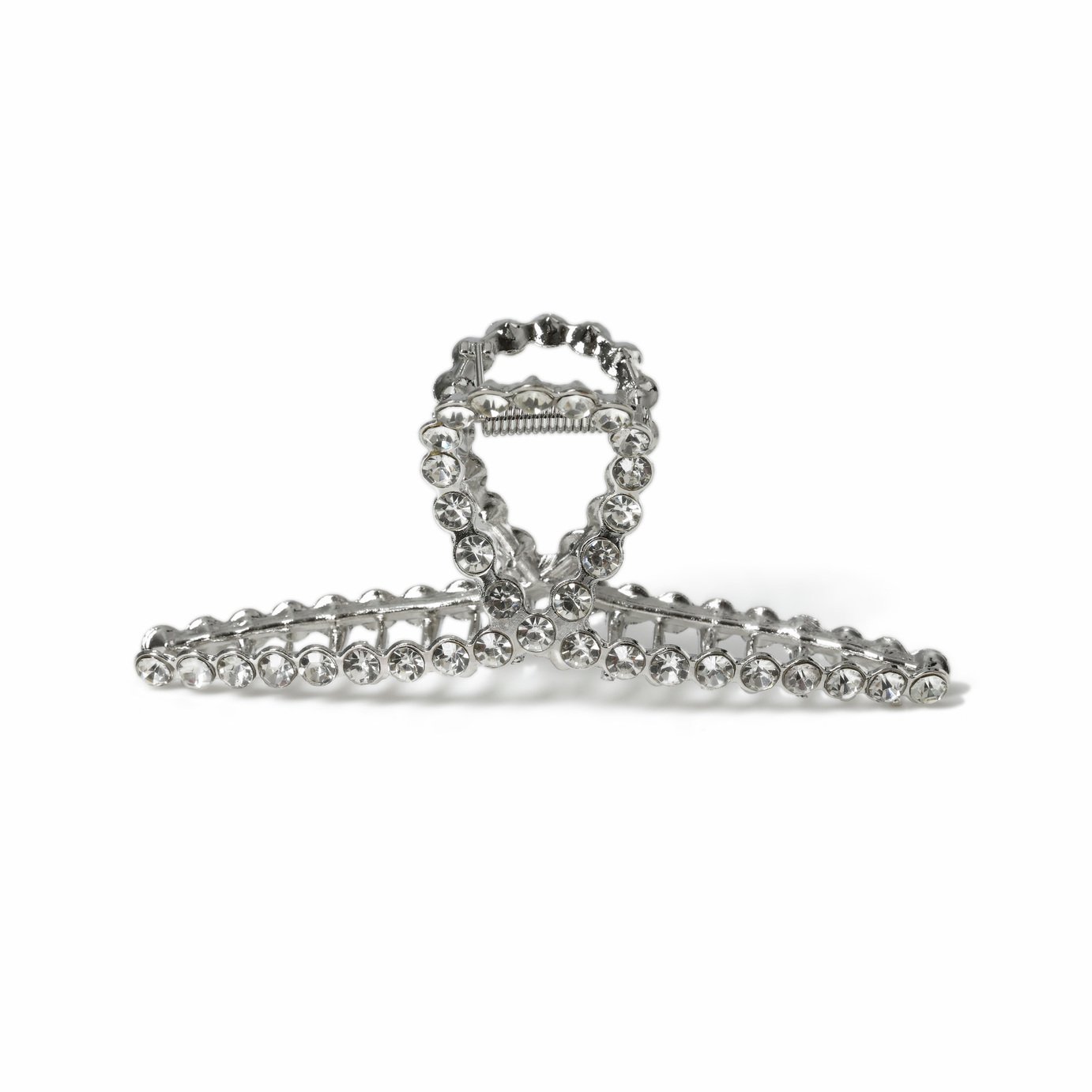 Freedom Crystal Silver Hair Claw