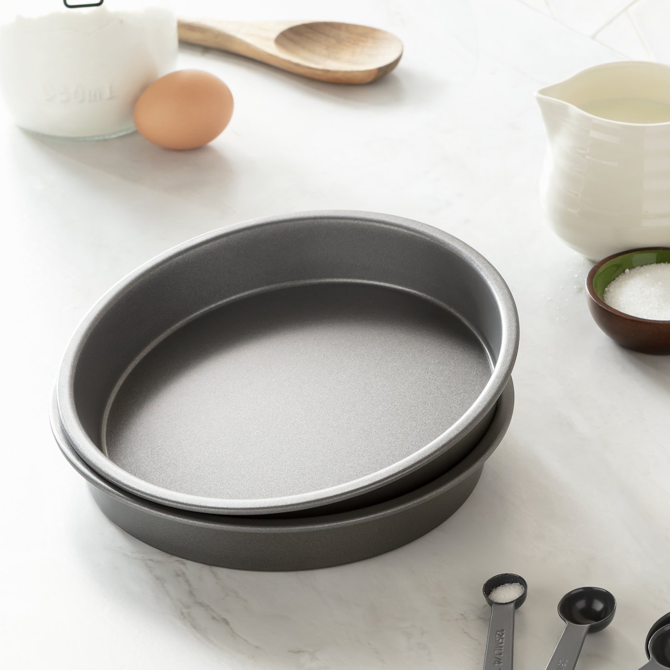 Argos Home 2 Piece 21cm Steel Round Cake Tin