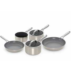 Ninja Ceramic Pro 5 Piece Non Stick Aluminium Pan Set-Silver
