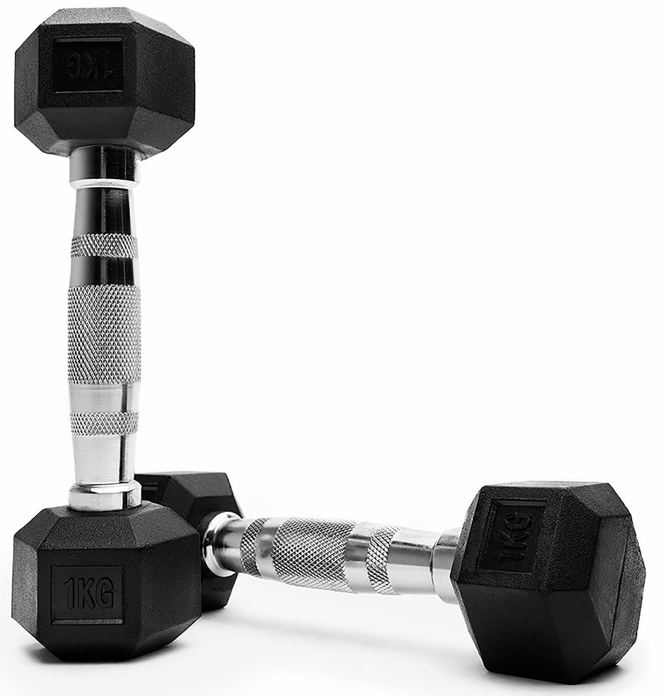Northern Hex Cast Iron Dumbbells Set - 2 x 1Kg