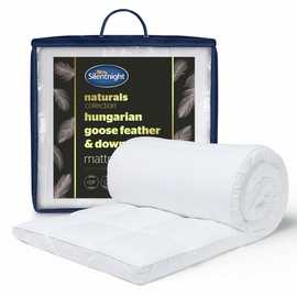 Silentnight Hungarian Goose Feather and Down 3cm Mattress Topper