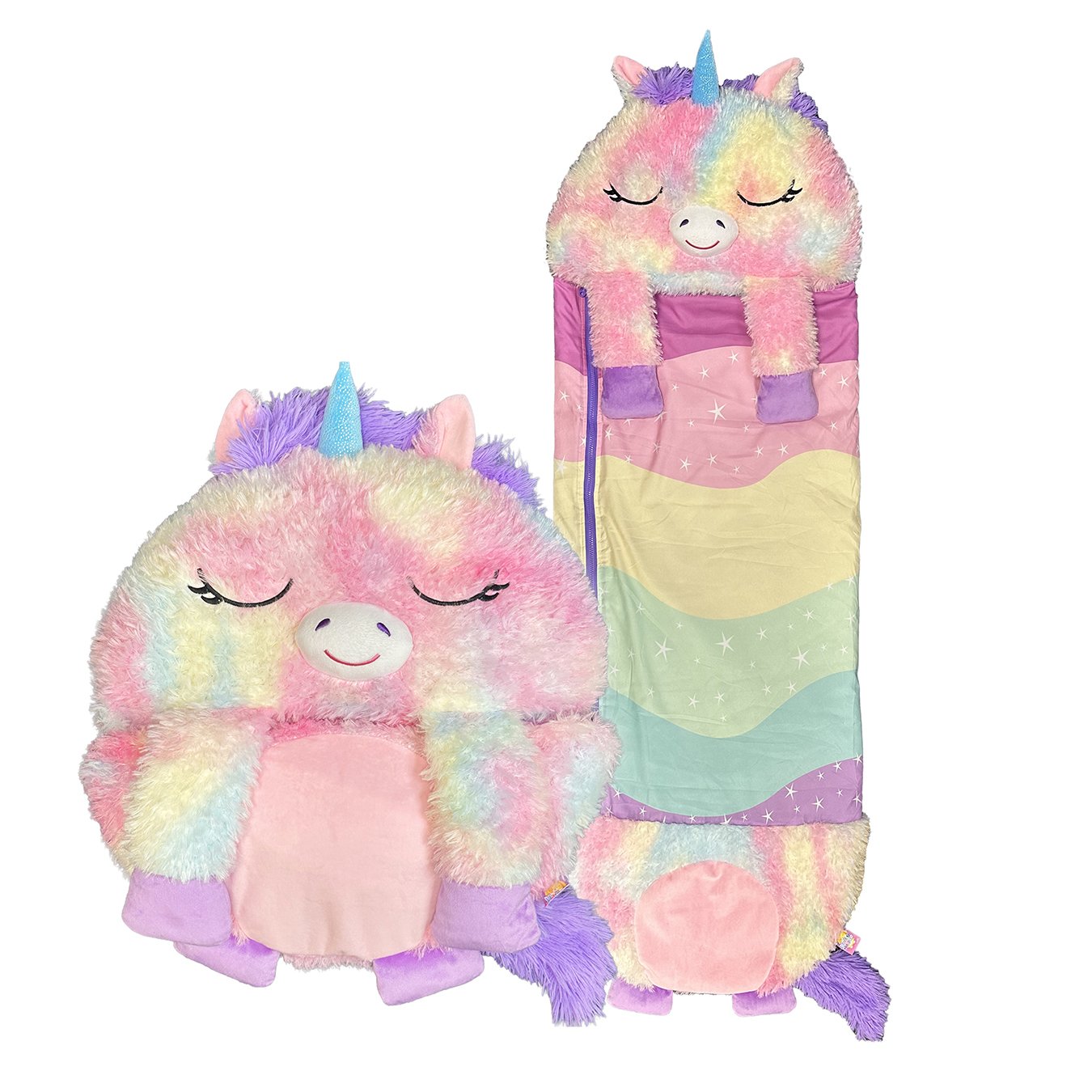 Happy Nappers Rainbow Unicorn Medium Size Sleeping Bag
