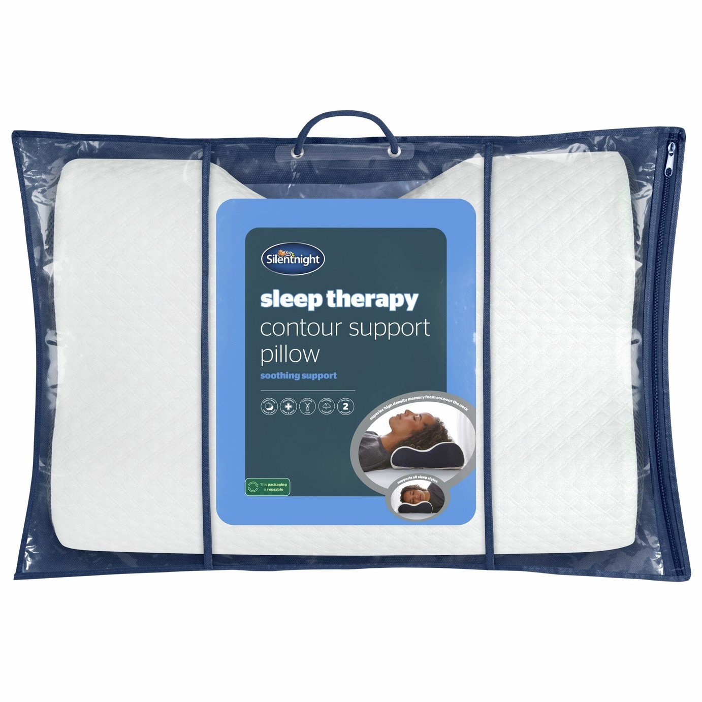 Silentnight Sleep Therapy Contour Support Firm Pillow
