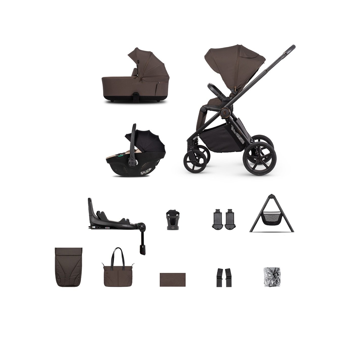 Venicci Claro 2 4 in 1 Plus Travel System Bundle - Beige Chocolate