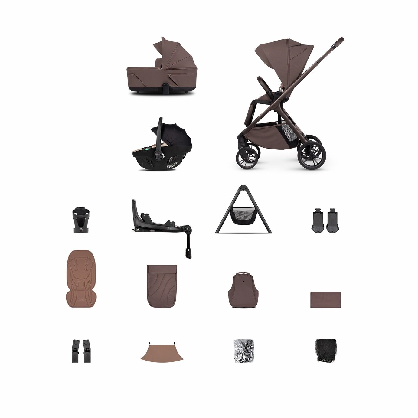Venicci Tila 4in1 Plus Travel System Bundle - Noce