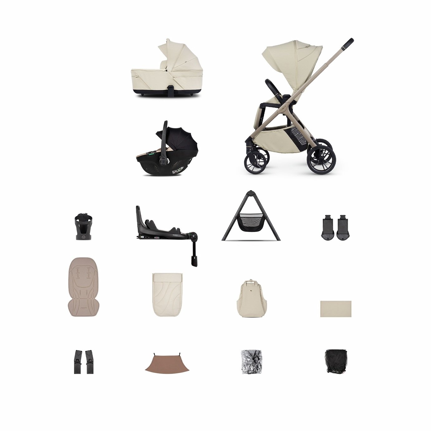 Venicci Tila 4in1 Plus Travel System Bundle - Sabbia