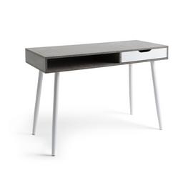 Habitat Concrete Style Office Desk - Grey