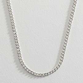 Revere Men's Sterling Silver 18 In Solid Curb Chain Necklace