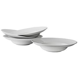 Argos Home Set of 4 Porcelain Large Pasta Bowls -Super White