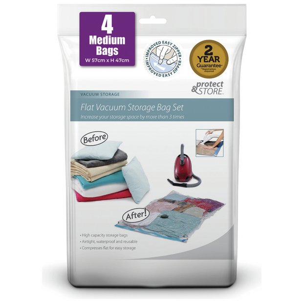 Variety Pack Flat Vacuum Bags Set of 3