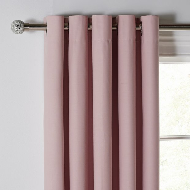 Buy Argos Home Blackout Eyelet Curtains Blush Limited Stock