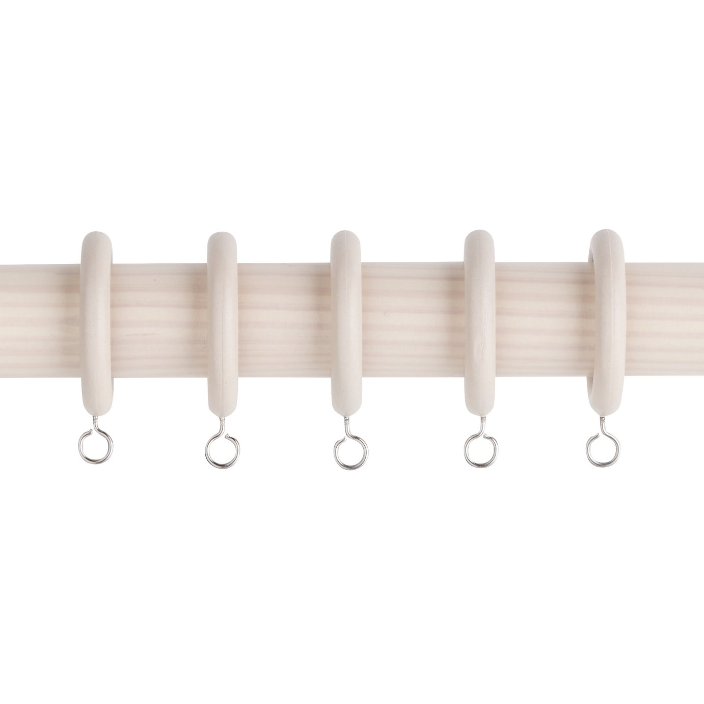 Argos Home 20 Pack Curtain Ring - White