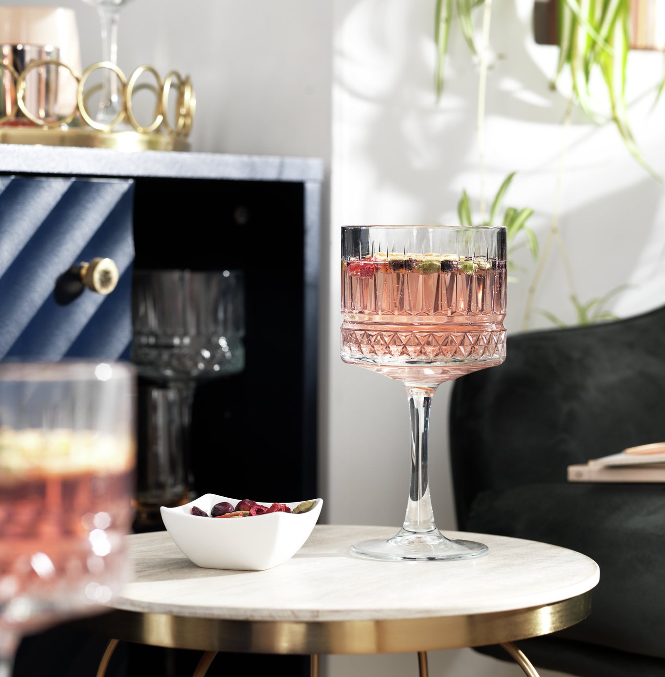 Habitat Pressed Set of 4 Gin Glasses