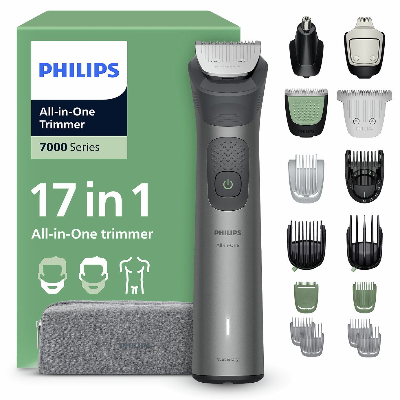Philips Series 7000 Multigroom 17-in-1 Trimmer - MG7941/15