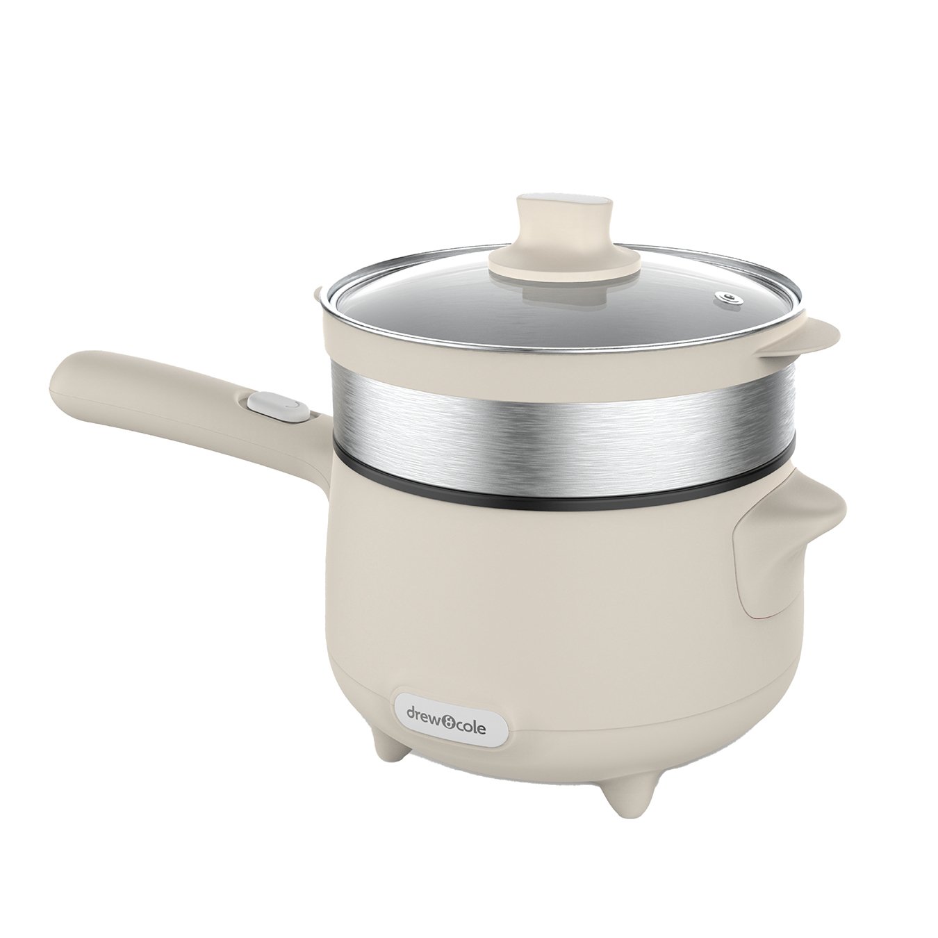Drew&Cole CleverPot 1.2L Electric Polypropylene Hot Pot - Cream