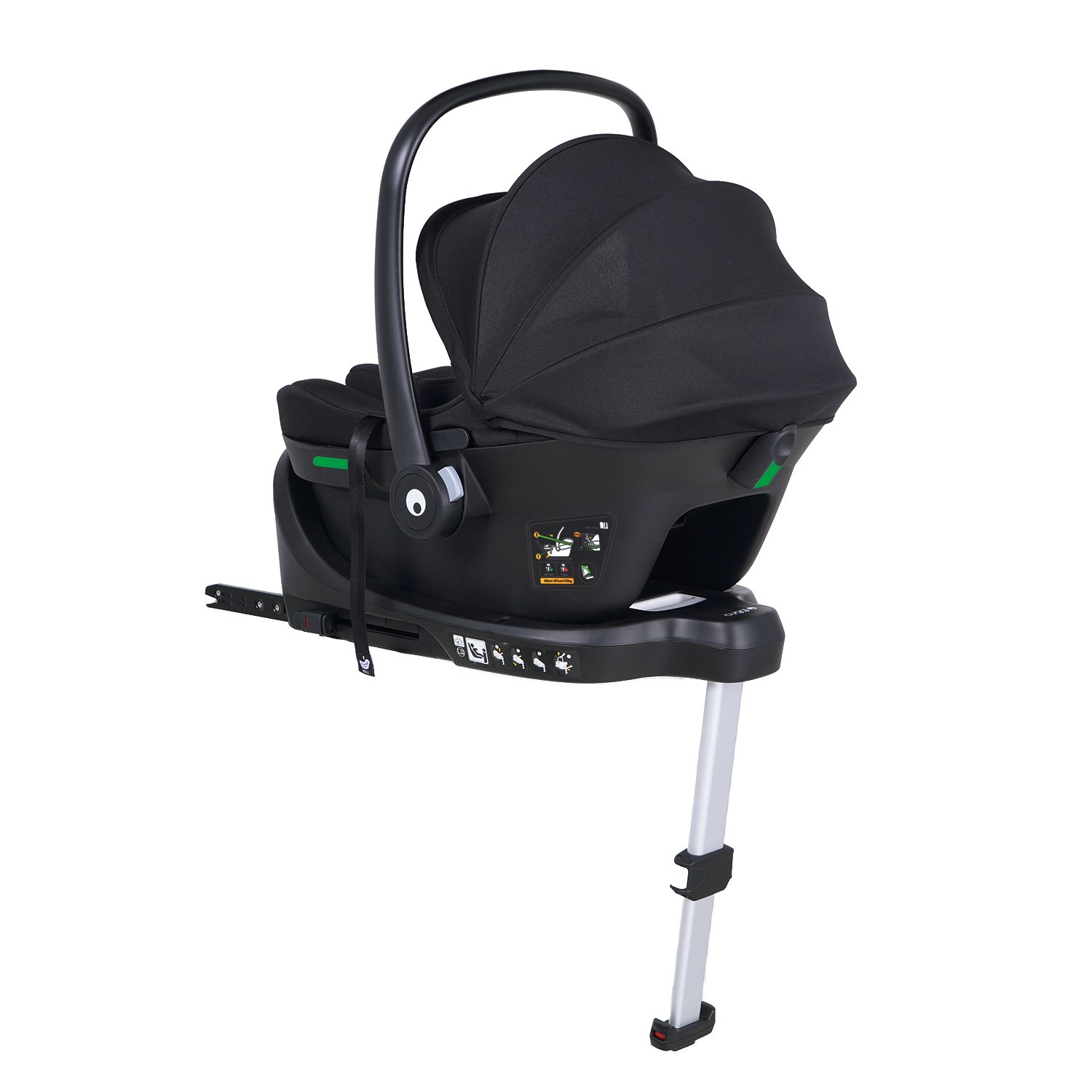 Cuggl R129 I-Size ISOFIX Lay Flat Infant Carrier Car Seat