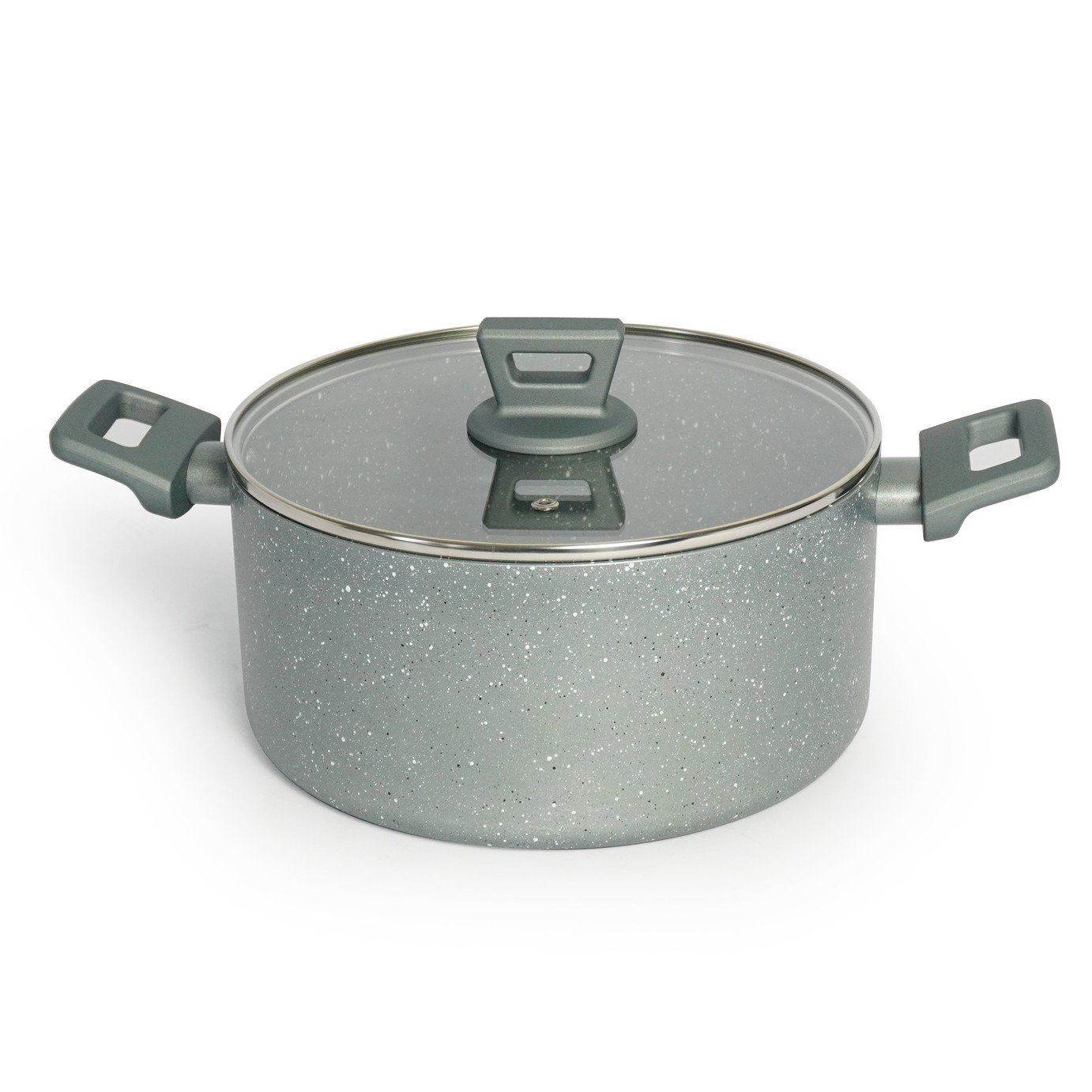 Argos Home Stone Effect 24cm Aluminium Stock Pot