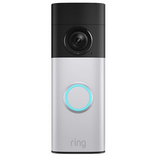 Ring Battery Video Doorbell Plus (Newest Gen) Retinal 2K - Nickel Silver