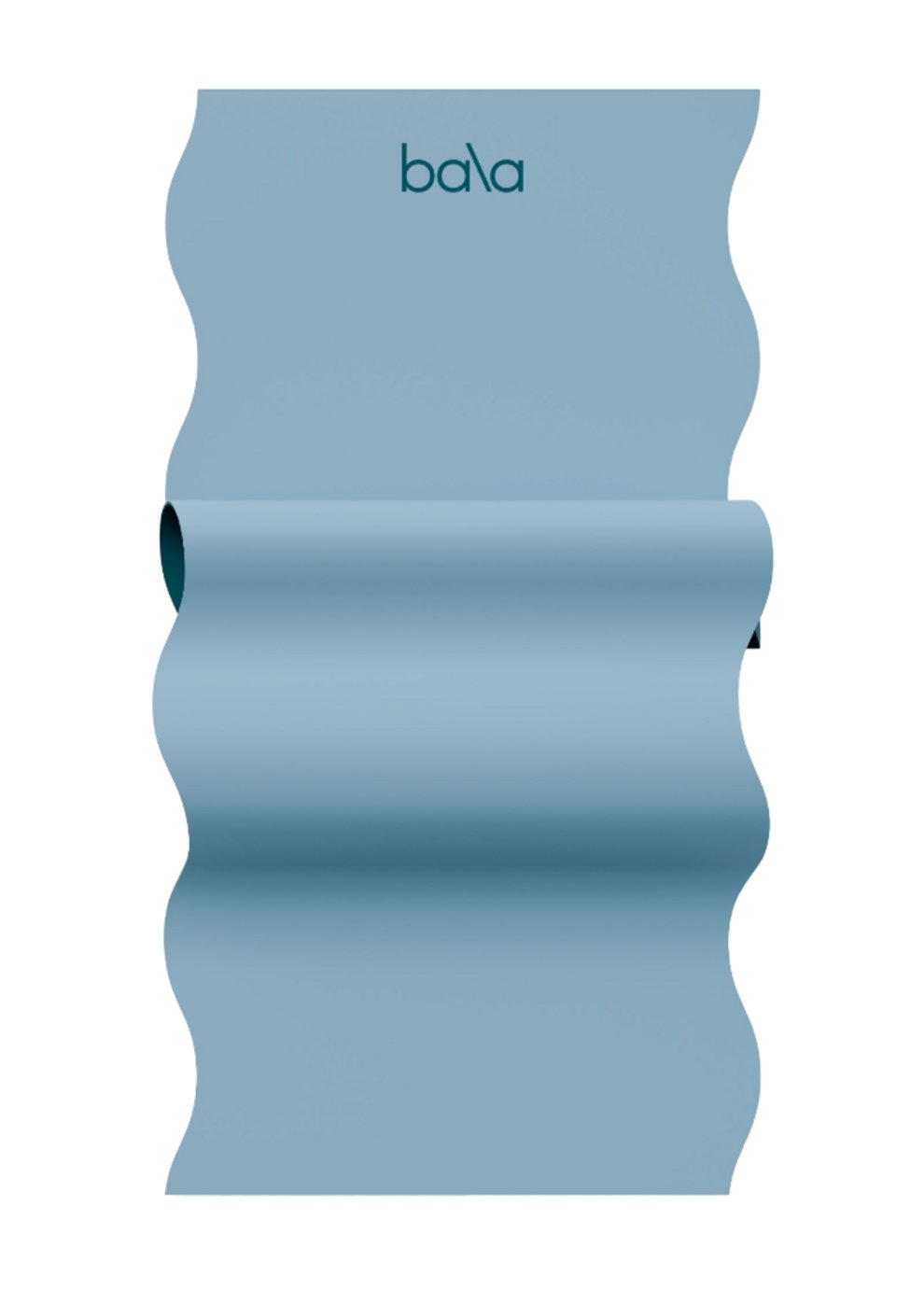Bala 5mm Thickness Pale Blue Wavy Yoga Mat