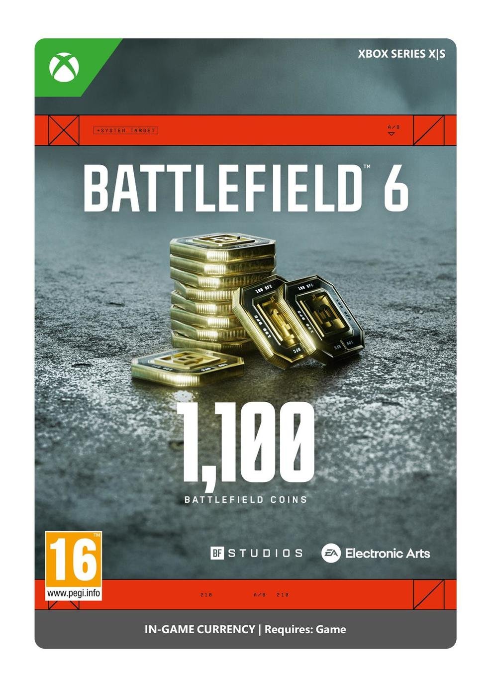Battlefield 6: 1100 Battlefield Coins Xbox Series X & S