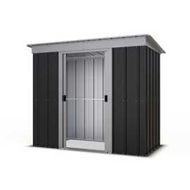 YardMaster Metal Castleton Pent Garden Shed - 8 x 4ft
