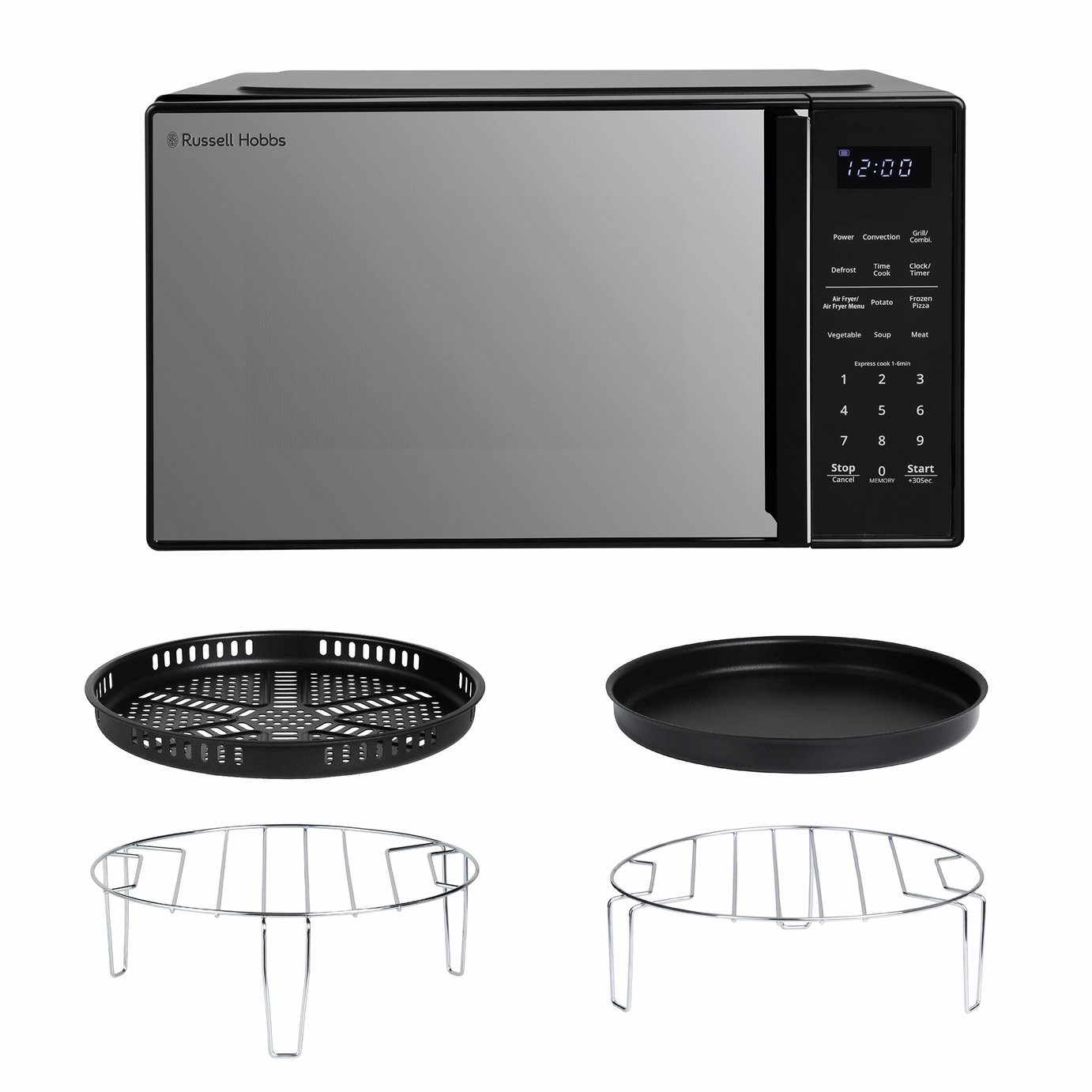 Russell Hobbs 900W Combination Microwave RHMTAF2302B - Black