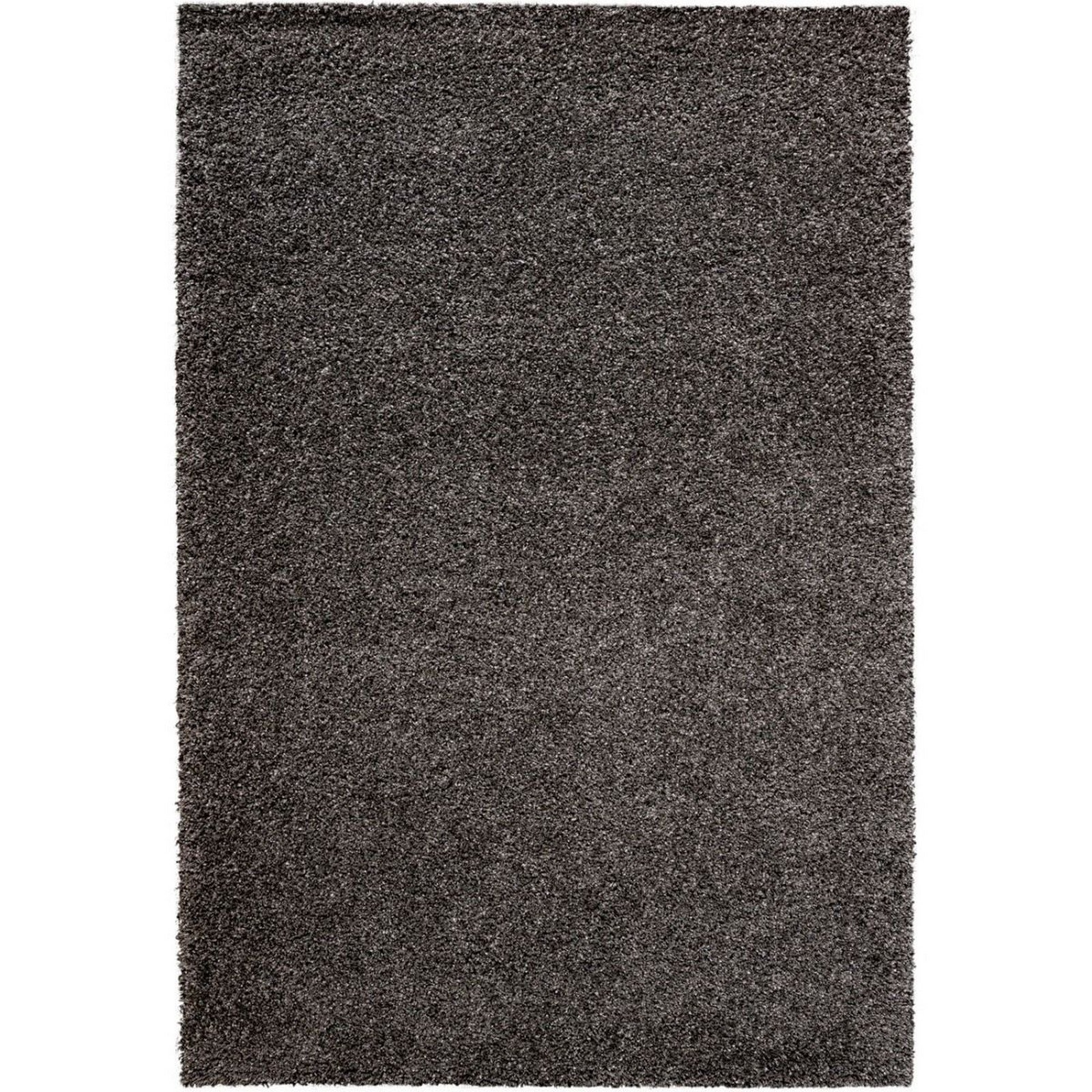 Mega Flooring Black Shaggy Plain Rug - 160 x 230cm