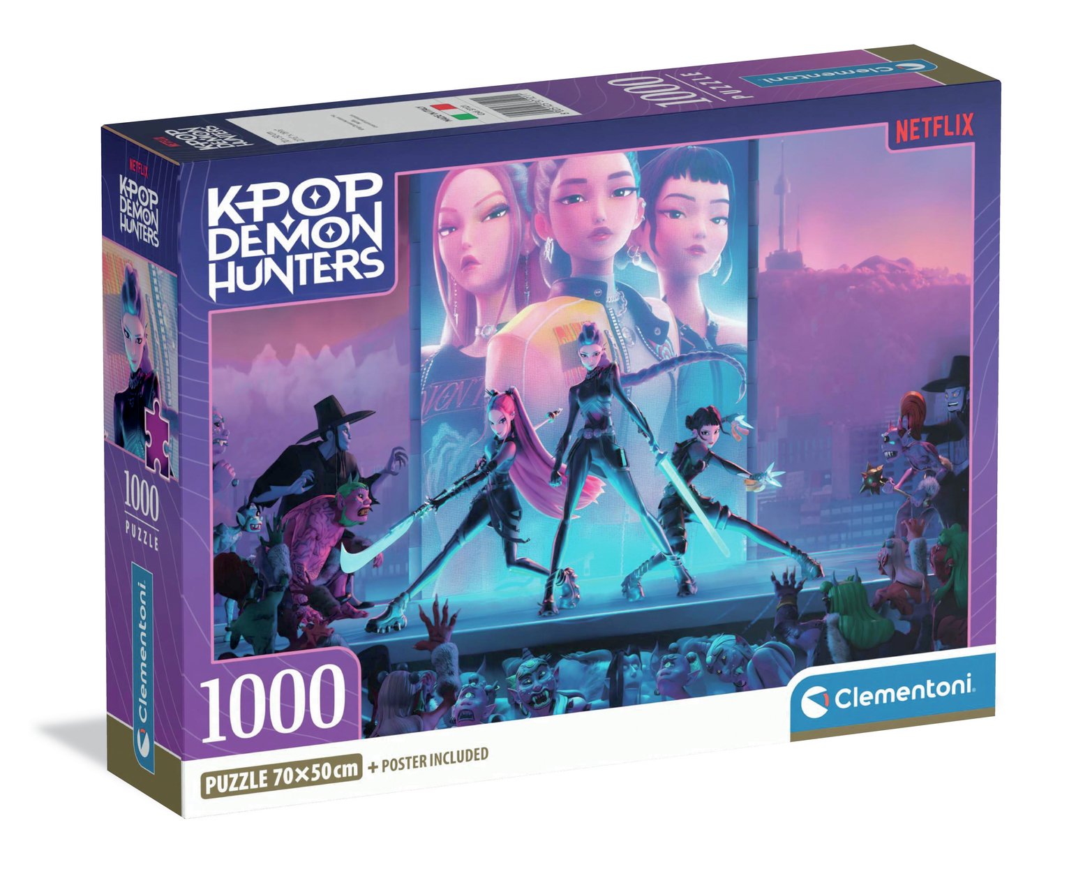Clementoni Netflix KPOP Demon Hunters 1000 Pieces Jigsaw Puzzle