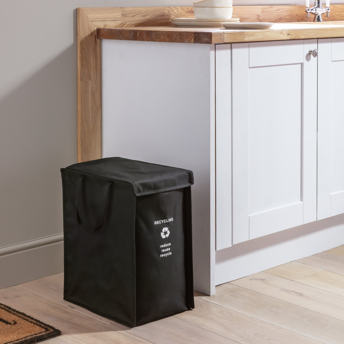 Argos Home Recycling Bag - Black