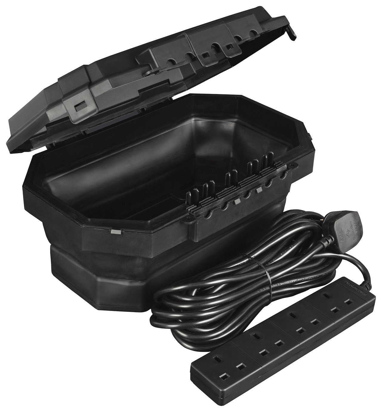 Masterplug Weatherproof Box with 4 Socket & Extension Lead