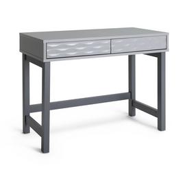 Habitat Zander 2 Drawer Desk - Grey Two Tone
