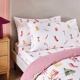 Argos Home Christmas Icons White Pillowcase Pair