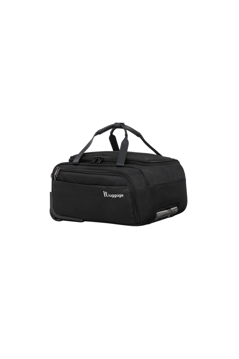 IT Luggage Duo-Tone Soft Suitcase - Black & Grey