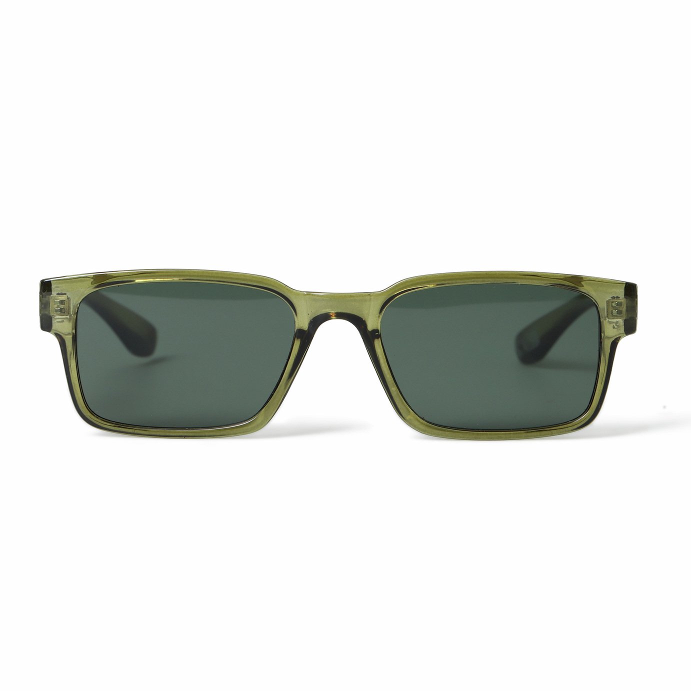 Uncommon Souls Green Plastic D-Frame Sunglasses