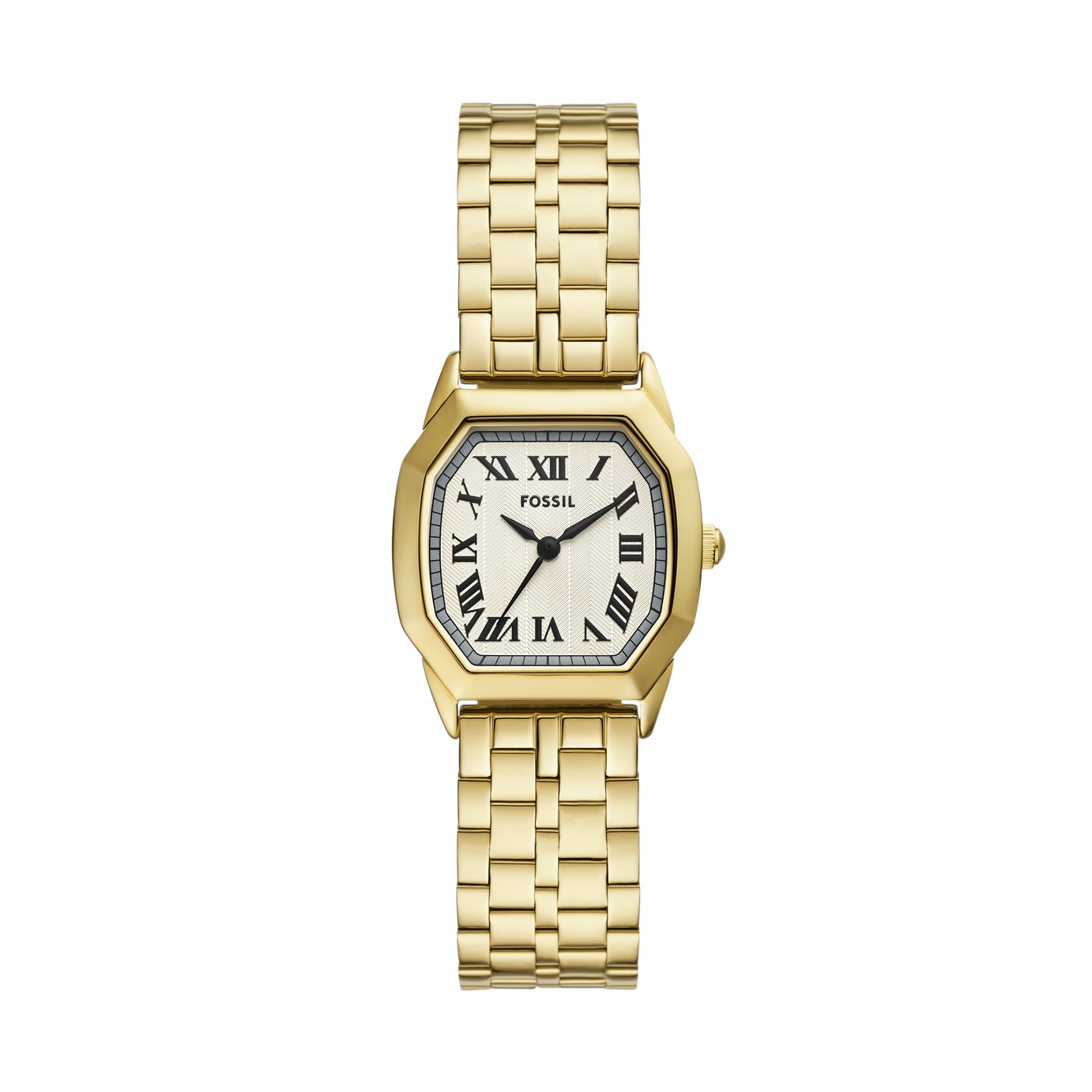 Fossil Harlow Gold Tone Stainless Steel Bracelet Watch