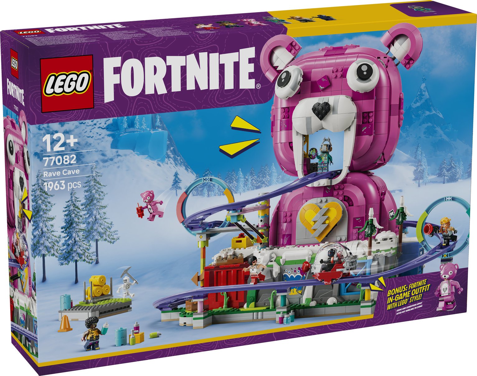 LEGO Fortnite Rave Cave Building Toy with Minifigures 77082 PREORDER