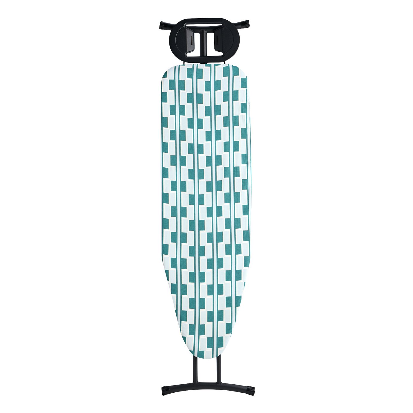 Habitat 124x38cm Mid Century Geo Ironing Board - Teal