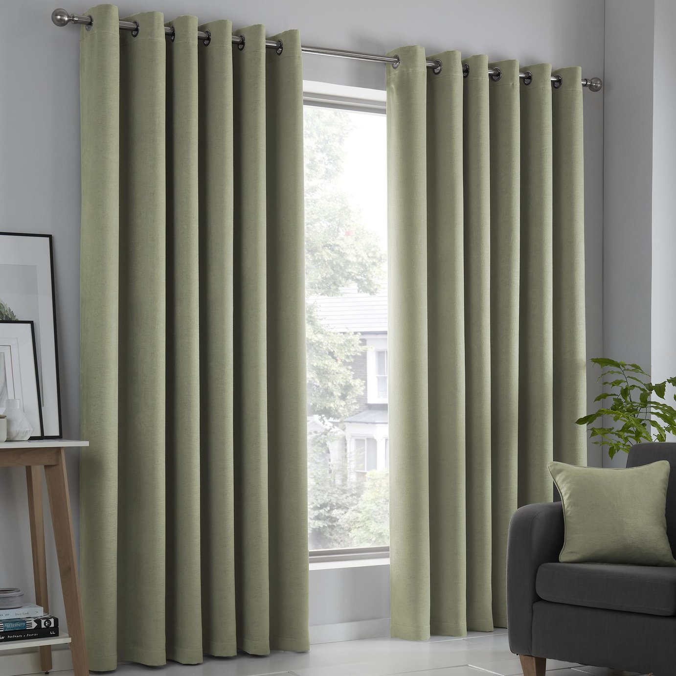 Fusion Strata Eyelet Curtains